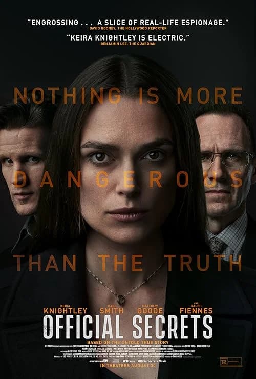 Official Secrets film posteri